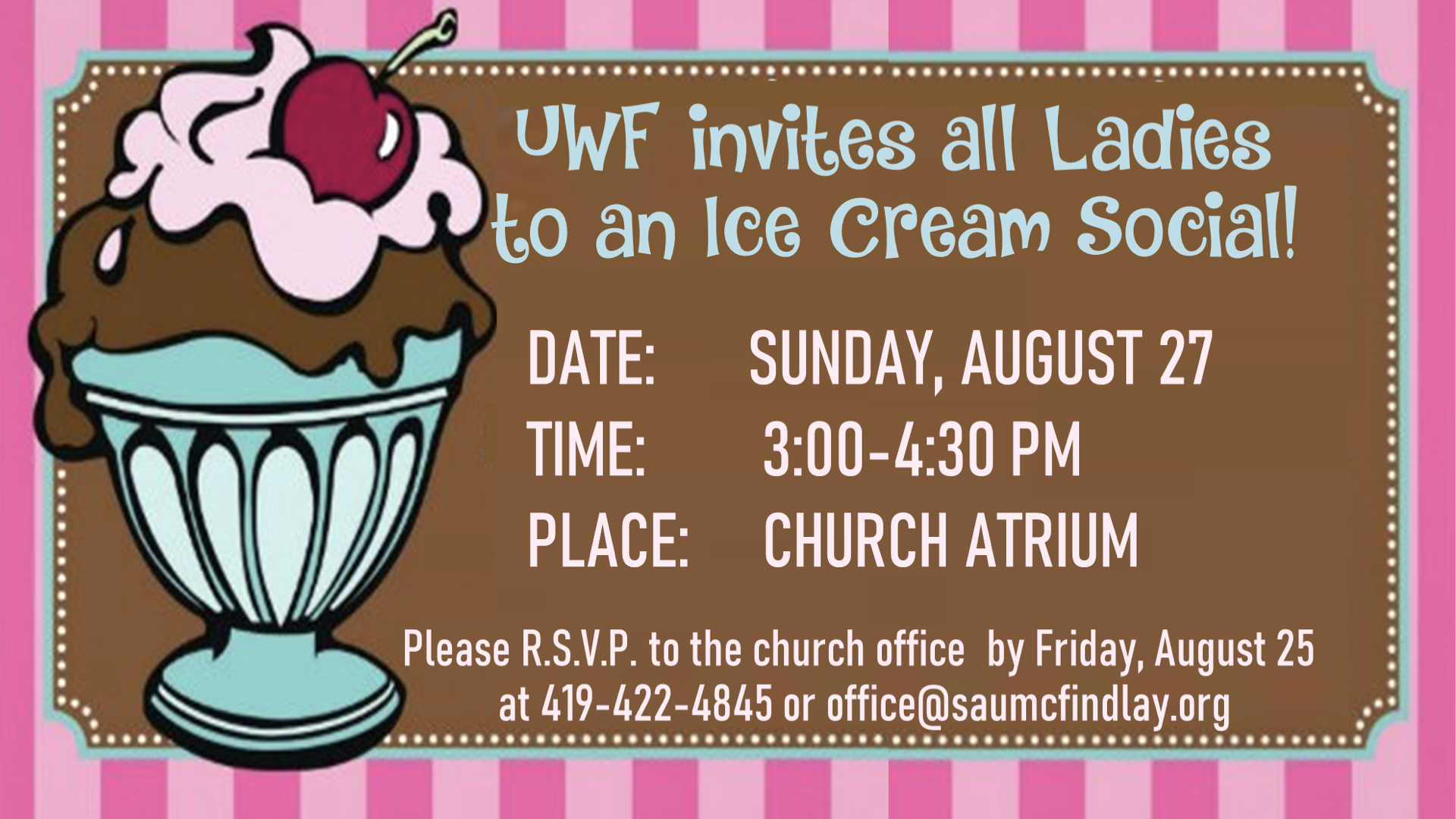 Featured image for United Methodist Women of Faith Ice Cream Social